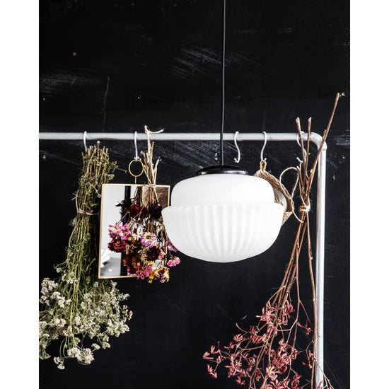 CANDEEIRO SUSPENSO GLOBO VIDRO