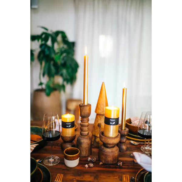 CASTIÇAL VELA 8/8 MADEIRA