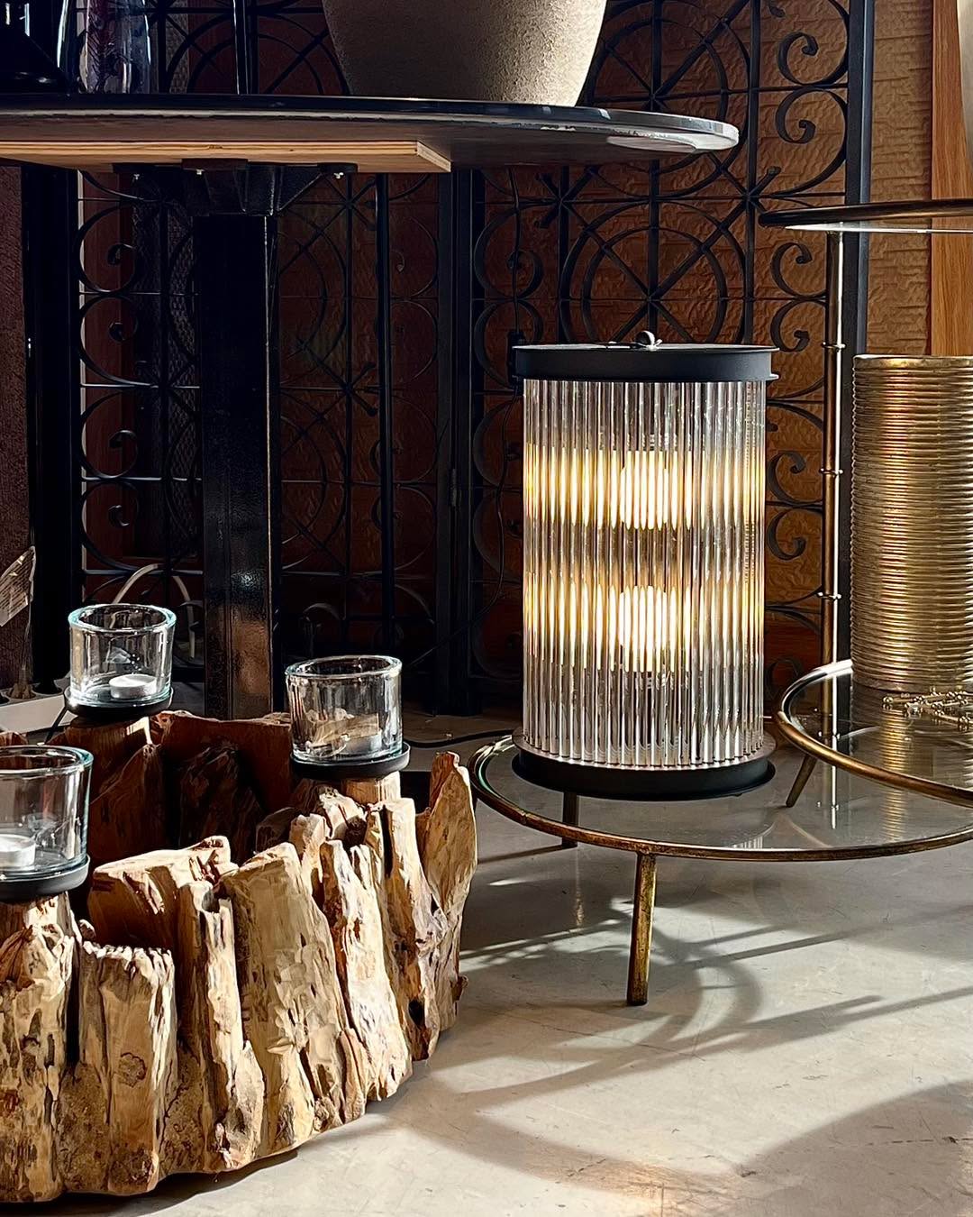 ROUND WOODEN CANDLEHOLDER 6 CANDLES