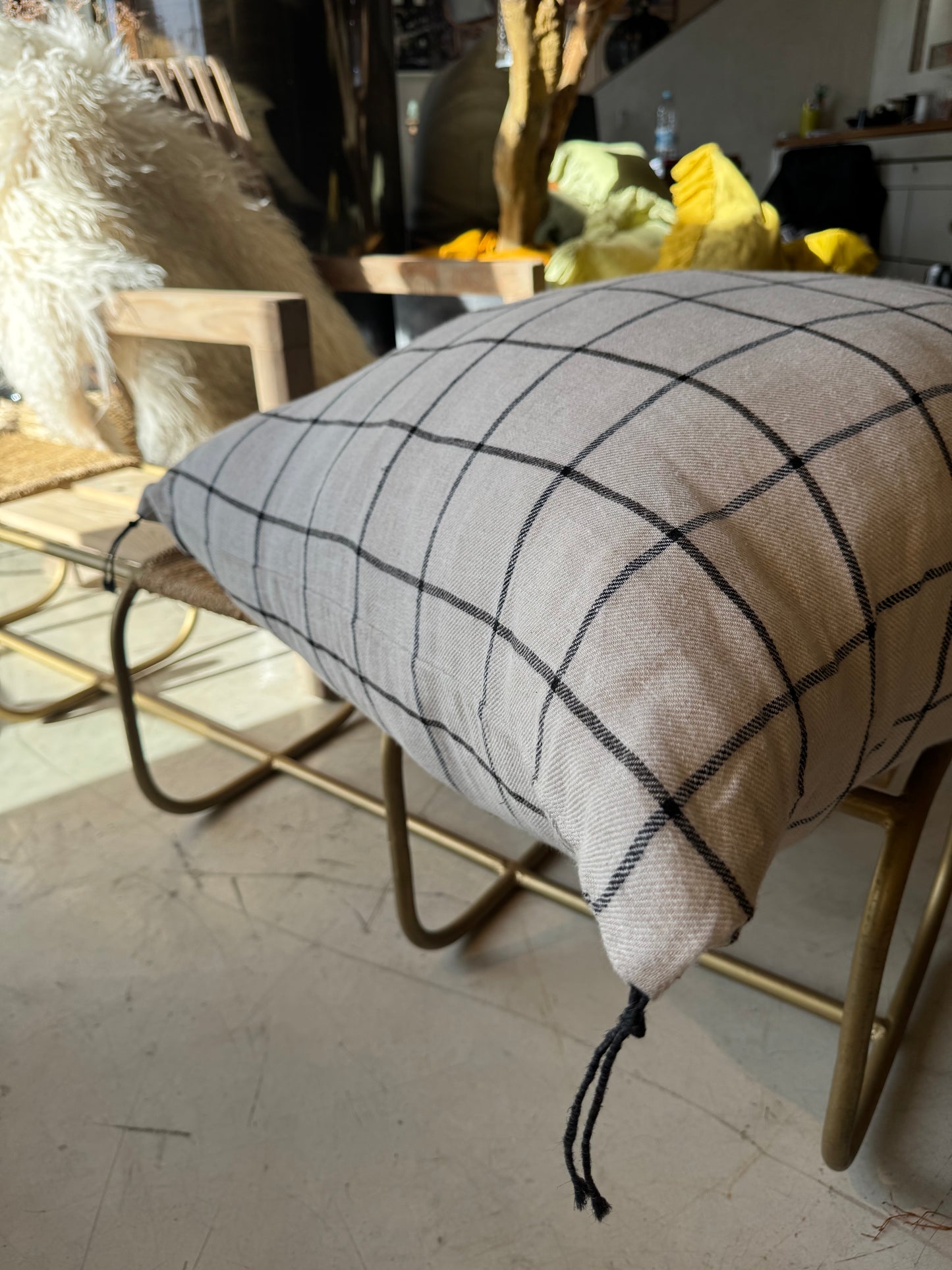 ALMOFADA LINHO RISCAS 65/65