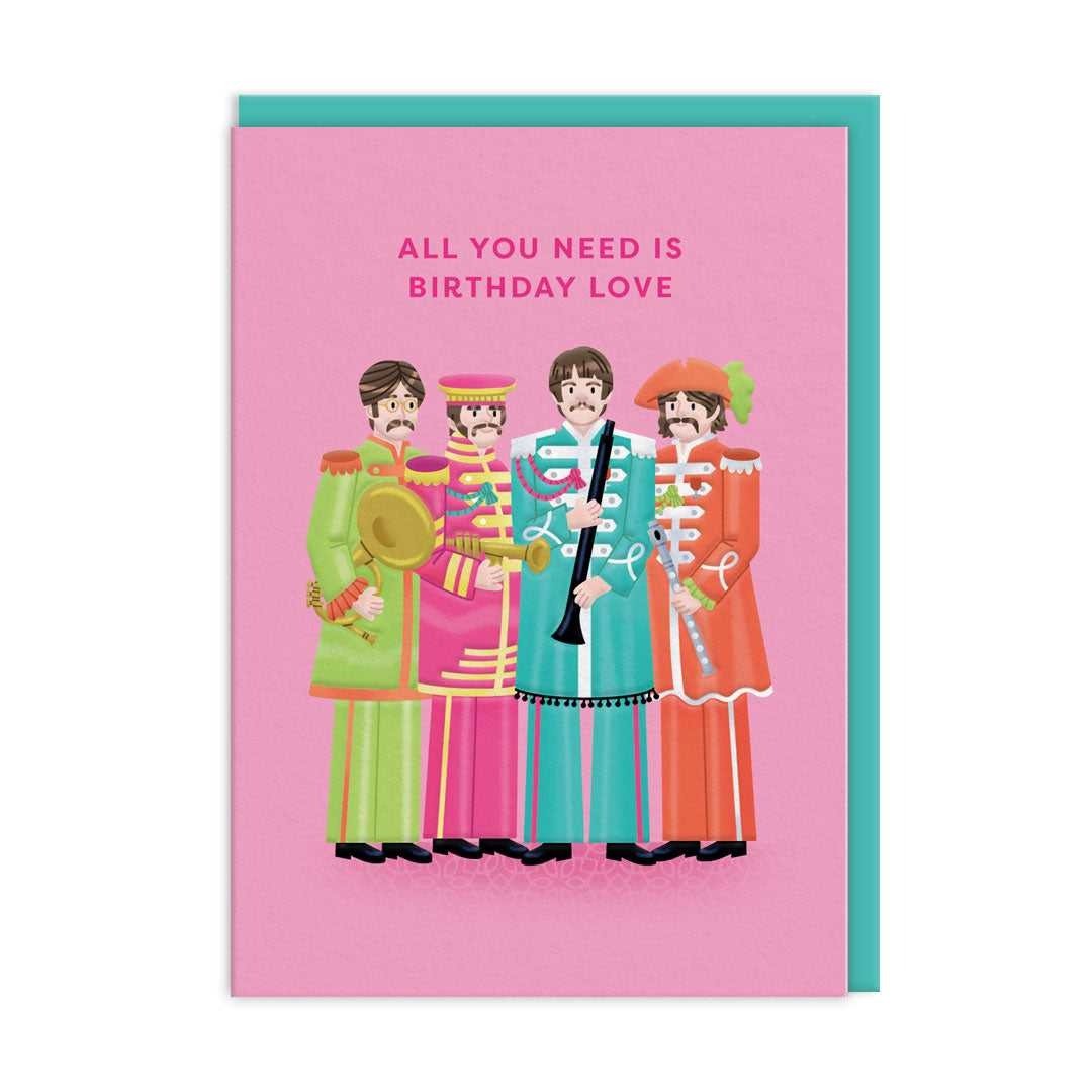 POSTAL ALL YOU NEED IS BIRTHDAY LOVE