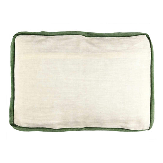 ALMOFADA LINHO/VELUDO 60/40