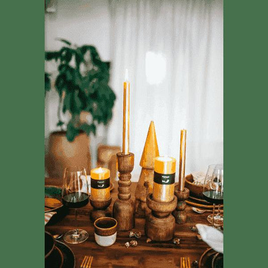 CASTIÇAL VELA 8/8 MADEIRA