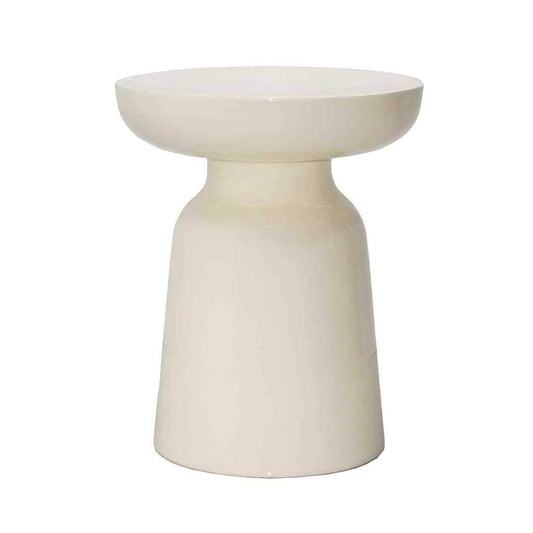 BANCO METAL ÉCRU 43CM