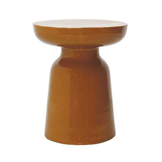 BANCO METAL OCRE 43CM