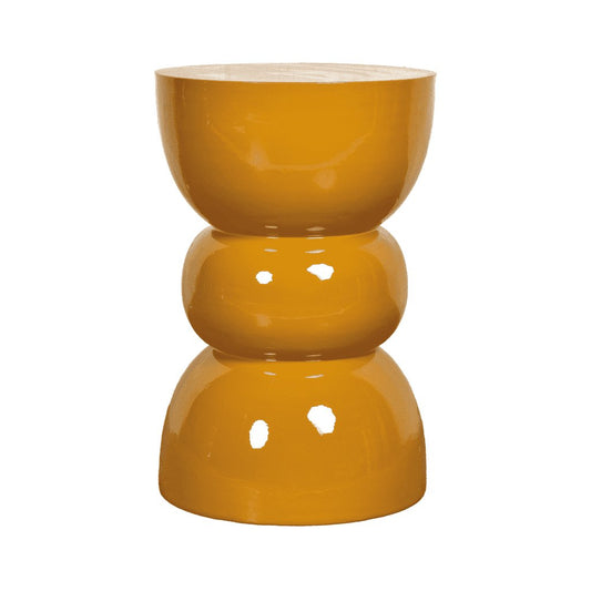 BANCO METAL OCRE 45CM