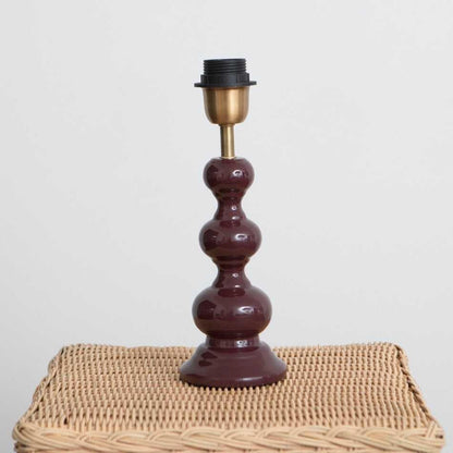 CANDEEIRO DE MESA 30CM BORDEAUX