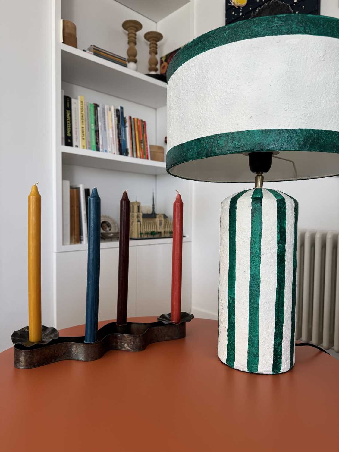 CANDEEIRO PAPIER MACHÉ GREEN