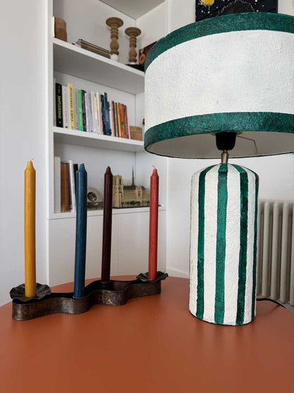 CANDEEIRO PAPIER MACHÉ GREEN