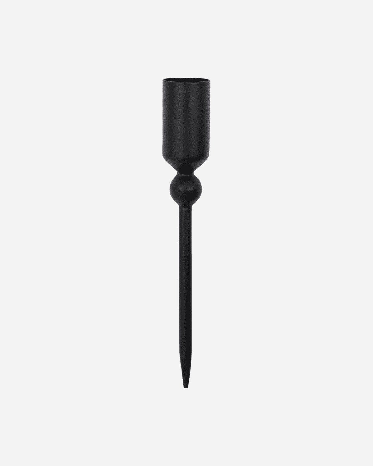 CASTIÇAL FERRO ESPETO PRETO 15CM