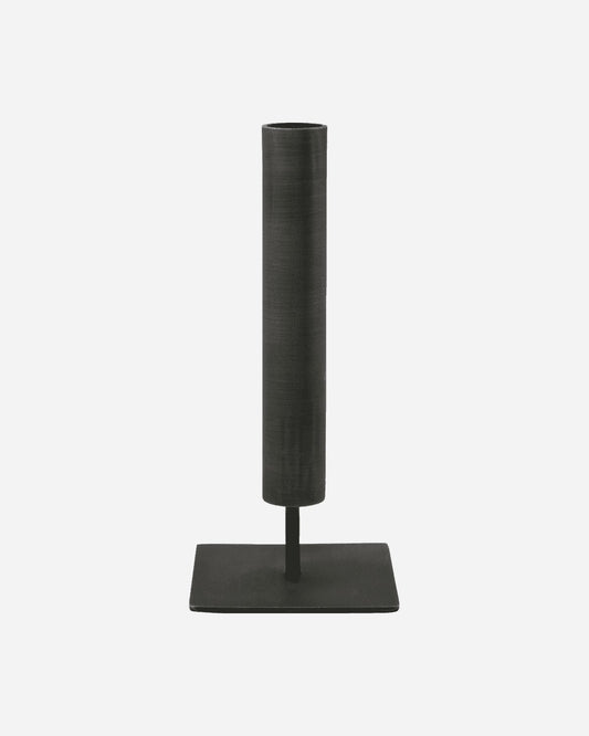 CASTIÇAL RETO FERRO PRETO 18CM