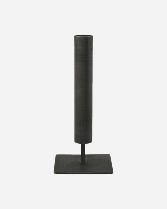 CASTIÇAL RETO FERRO PRETO 18CM