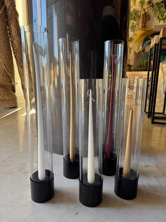 CASTIÇAL TUBULAR VIDRO 45CM