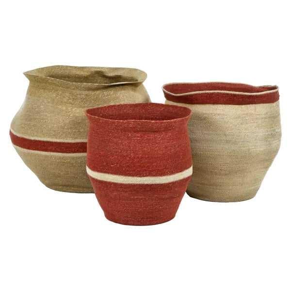 CESTO BEIGE/RED