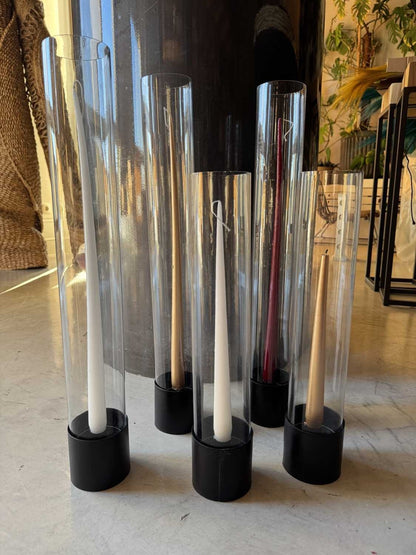 CONJ 4 VELAS LACADAS 35CM