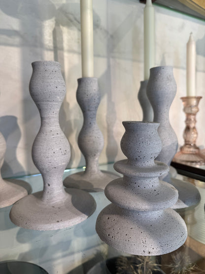 SMALL CEMENT CANDLEHOLDER