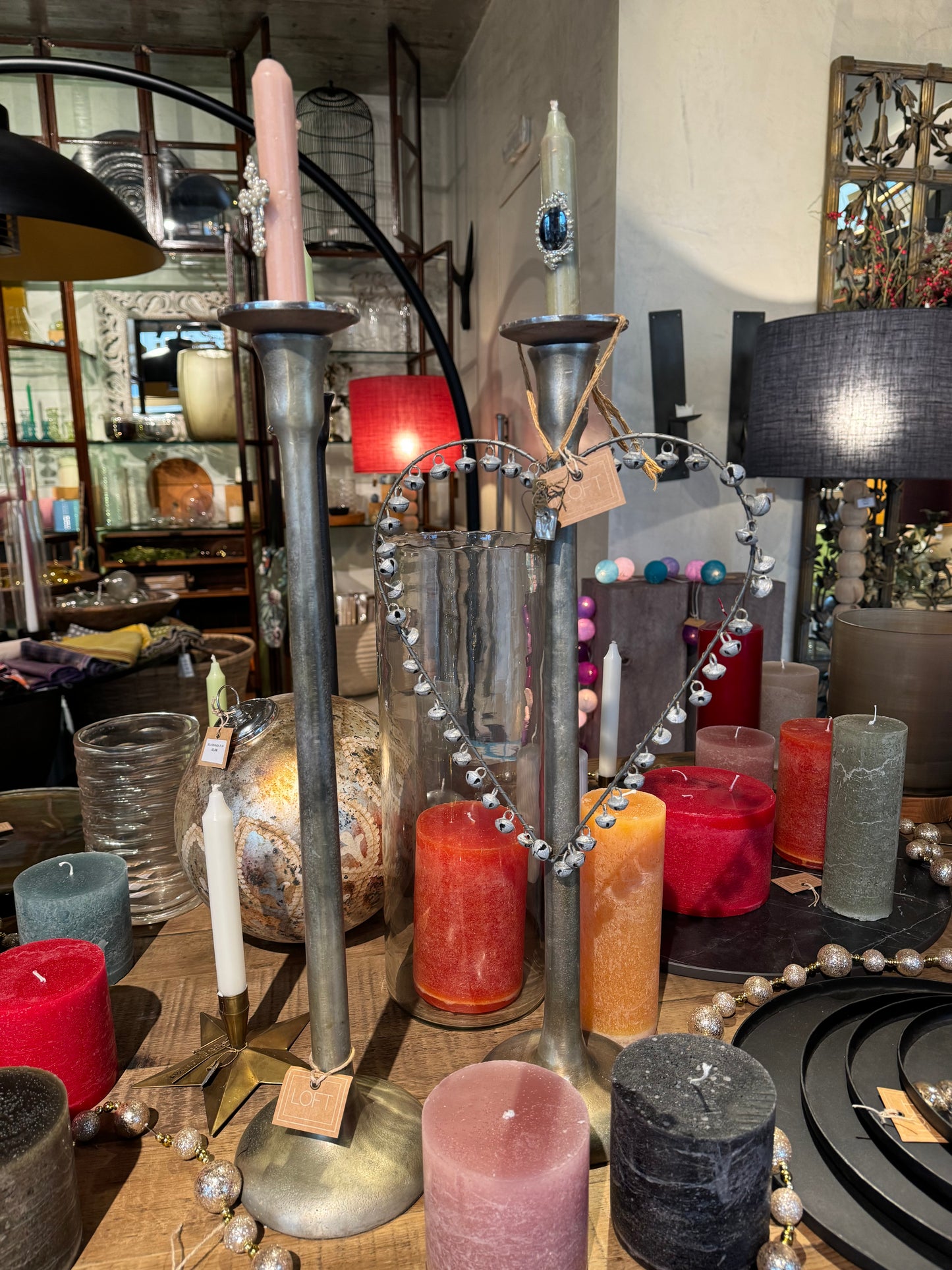 IRON CANDLEHOLDER 56 CM