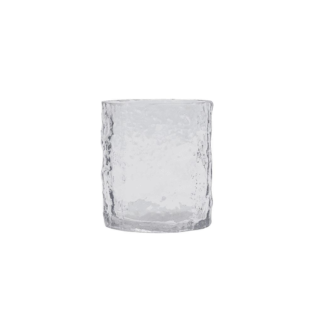 JARRA VIDRO TEXTURADO TRANSPARENTE 11,5X13CM
