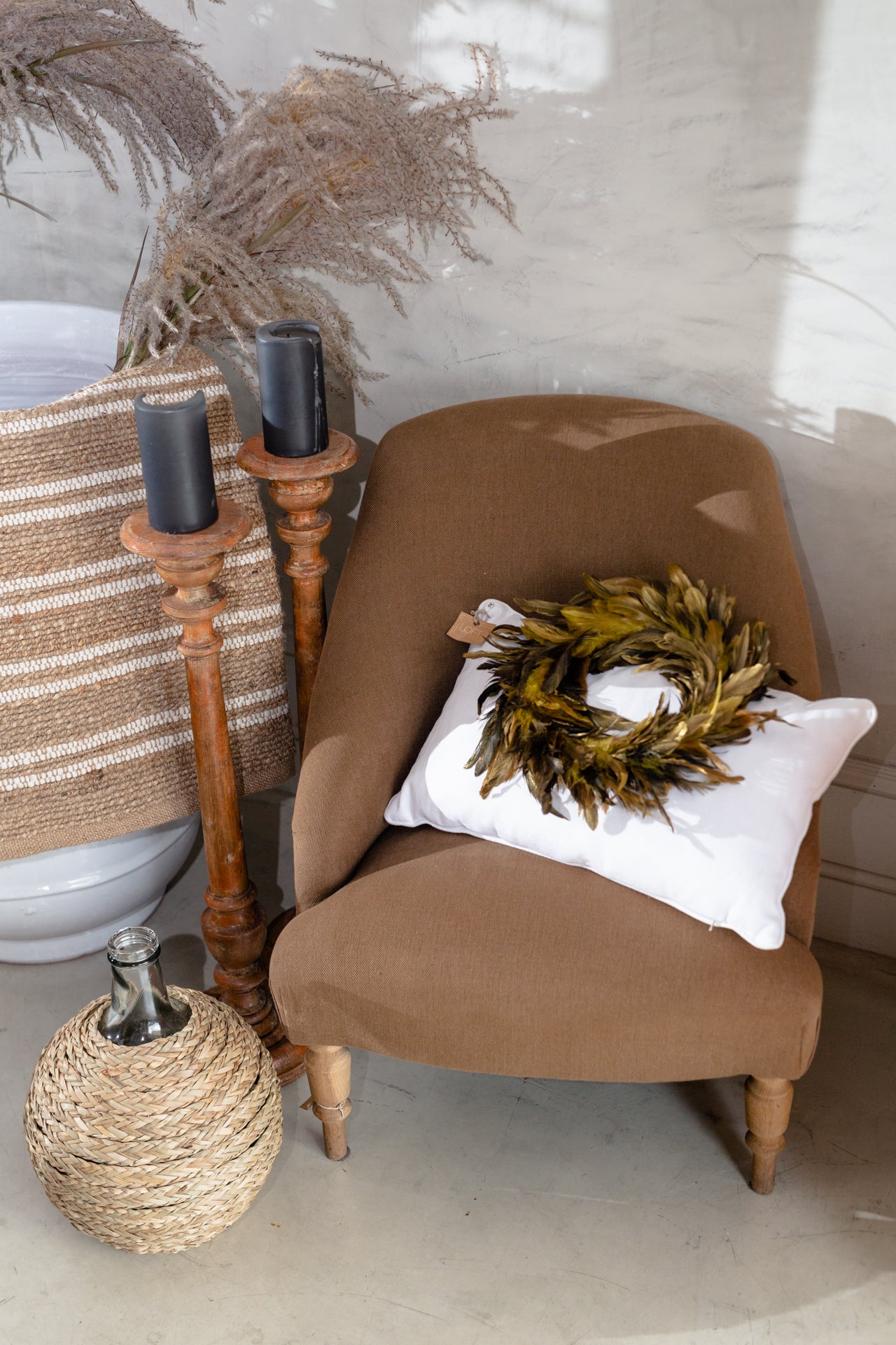 THICK LINEN PILLOW 50/110
