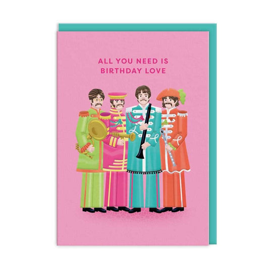 POSTAL ALL YOU NEED IS BIRTHDAY LOVE