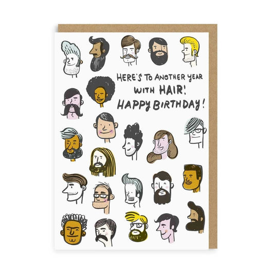 POSTAL HERE'S TO ANOTHER YEAR WITH HAIR