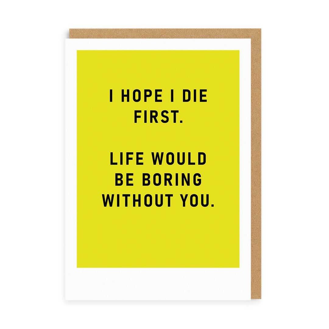POSTAL I HOPE I DIE FIRST