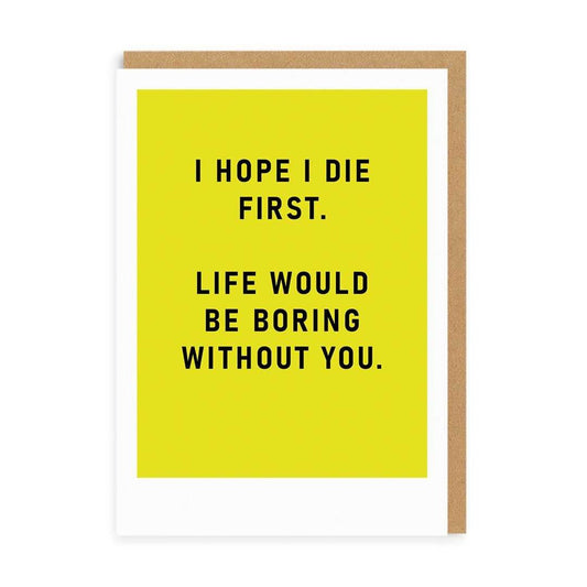POSTAL I HOPE I DIE FIRST