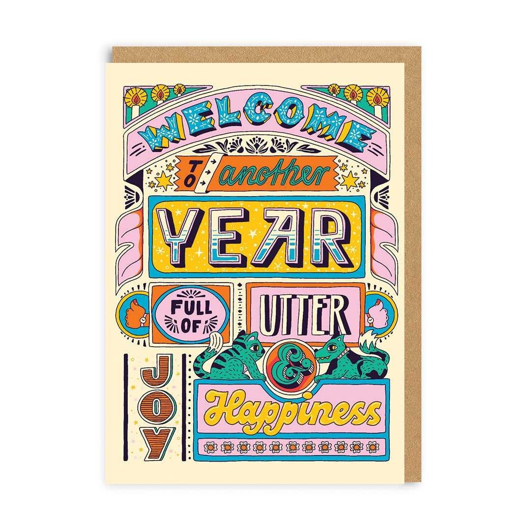 POSTAL TO ANOTHER YEAR FULL OF JOY AND HAPPINESS