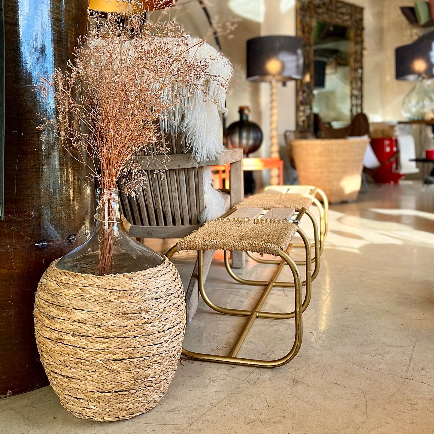 GOLDEN BENCH 160 CM