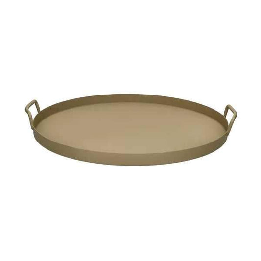 TABULEIRO 45CM METAL BEIGE