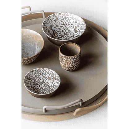 TABULEIRO 51CM METAL OCHER