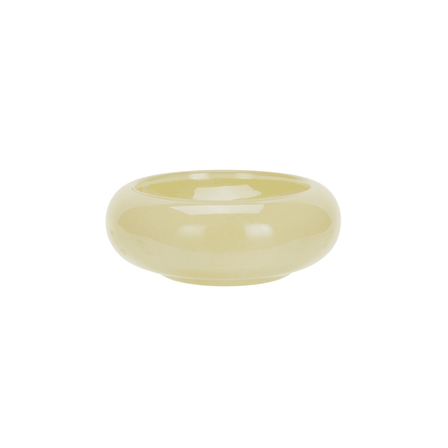 TAÇA DE VIDRO AMARELO 26/10