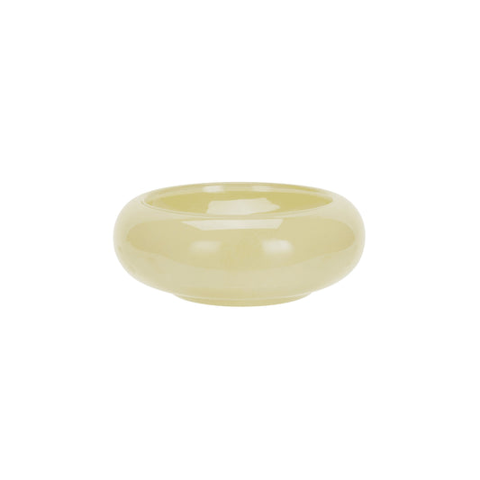 TAÇA DE VIDRO AMARELO 26/10