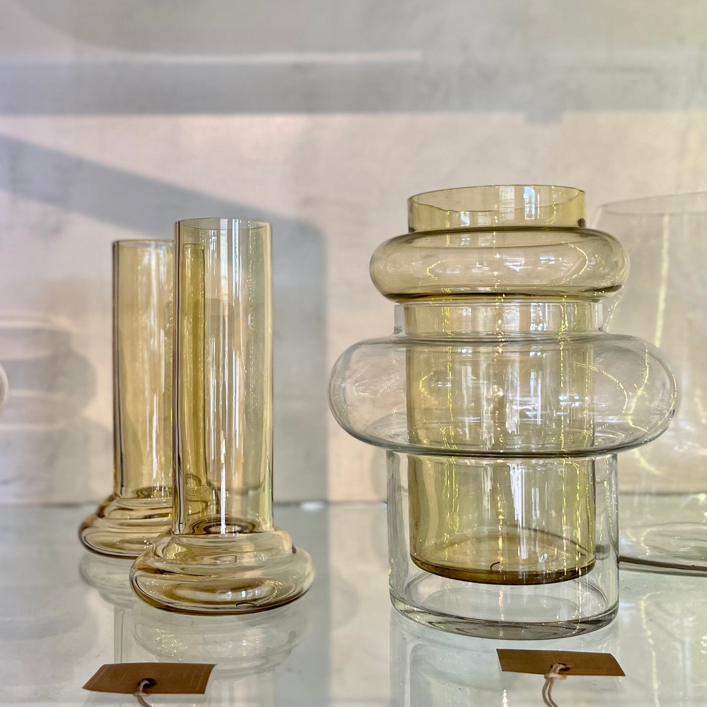 2 PIECE GLASS JAR