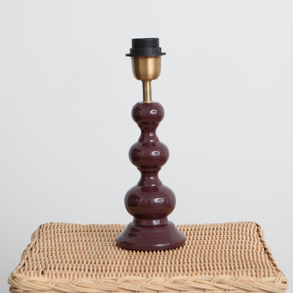 CANDEEIRO DE MESA 30CM BORDEAUX